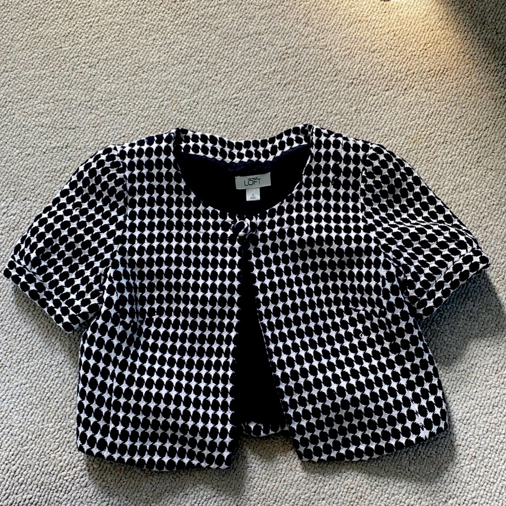 Black and white jacket